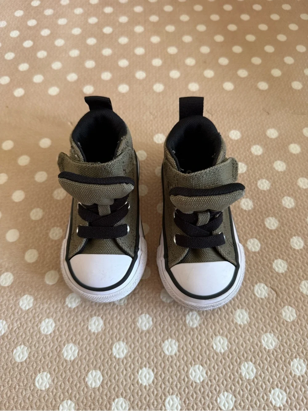 Converse Chuck Taylor All Star High Top Infant Sneakers Olive Green Size 4